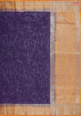 Dark Violet Bamboo Silk Sarees