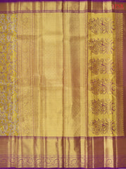 Golden Yellow Tissue Kanchipuram Silk Saree