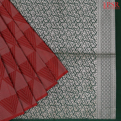 Brick Red Soft Art Silk Saree