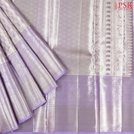 Wisteria Kanchipuram Jacquard Tissue Silk Saree