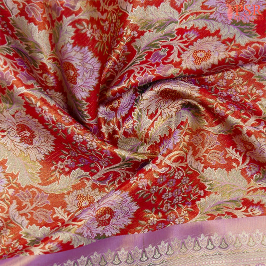 Red Tissue Kanchipuram Silk Saree