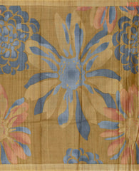 Mustard Brown Kadhi Tussar Silk Saree