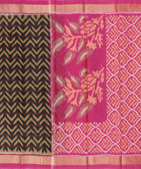 Black Patola Silk Cotton Saree