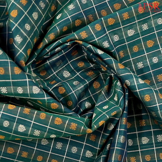 Dark Green Kalakshetra Kovai Cotton Saree