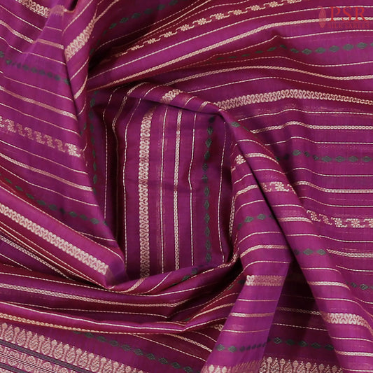 Dark Purple Kalakshetra Kovai Cotton Saree