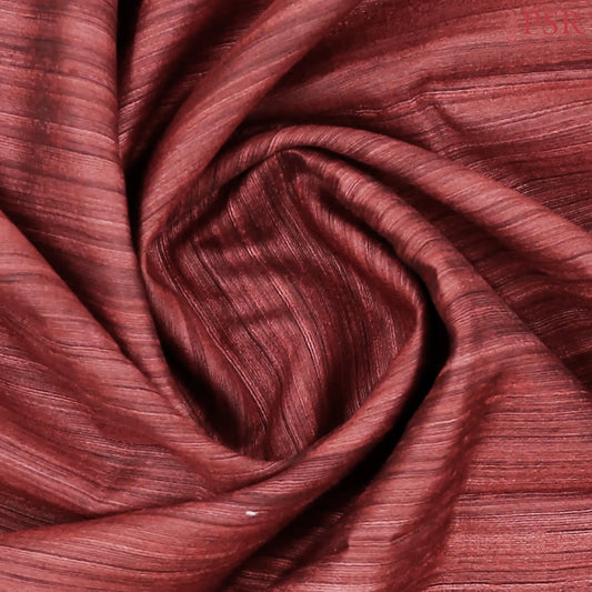 Mahogany Red Ghicha Kadhi Tussar Silk Saree