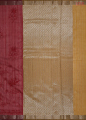 Maroon Semi Dupion Saree
