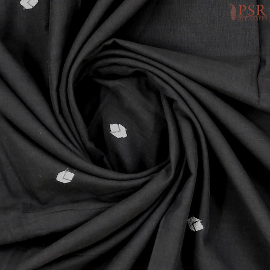 Black Byloom Cotton Saree