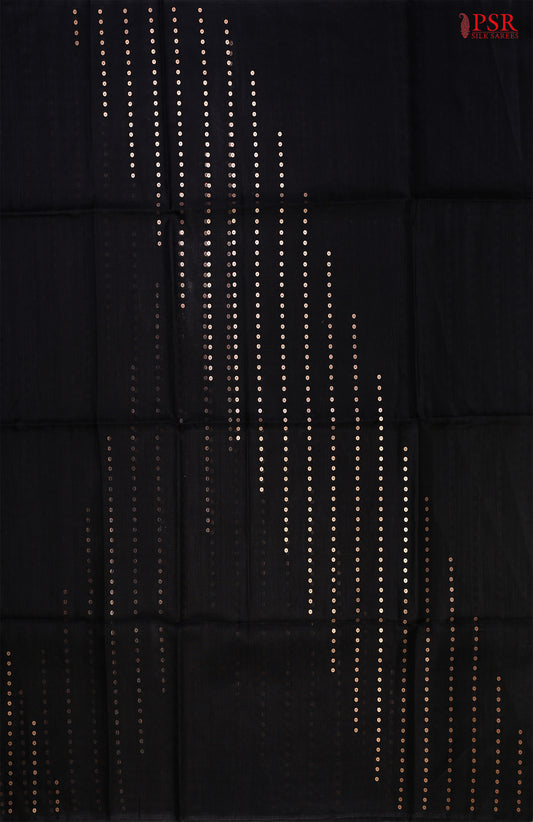 Black Kadhi Tussar Silk Saree