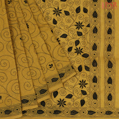 Mustard Bengal Cotton Saree
