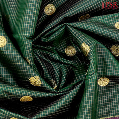 Dark Green Kanchipuram Silk Saree