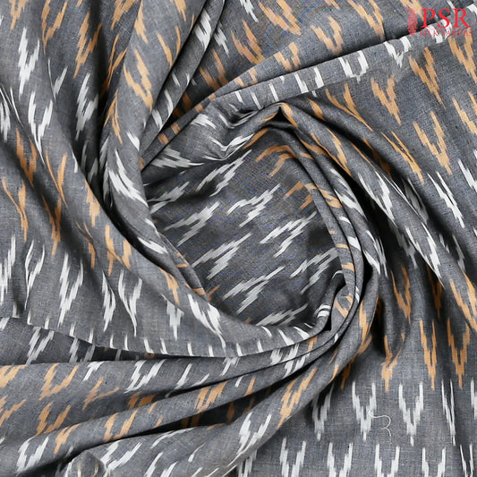 Grey Ikkat Cotton Saree