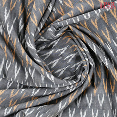 Grey Ikkat Cotton Saree