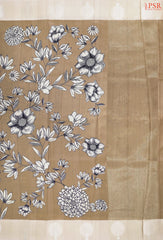 Tortilla Brown Semi Tussar Saree