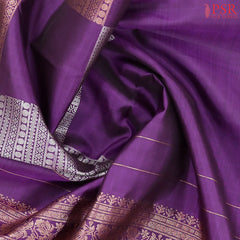 Dark Magenta Purple Kanchipuram Silk Saree
