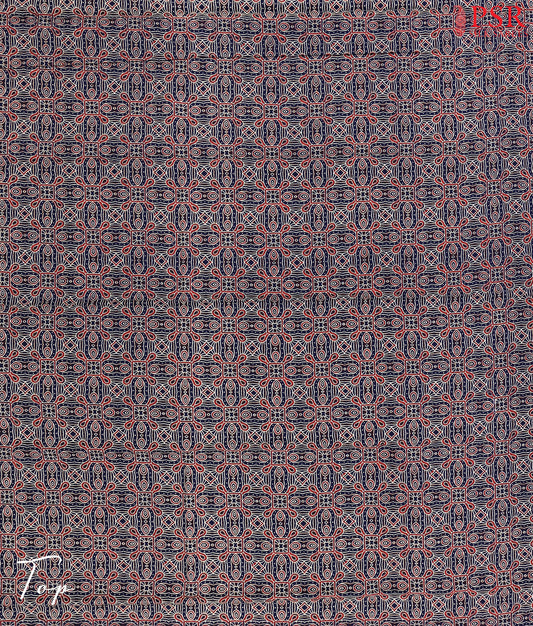 Dark Indigo Blue Cotton Dress Material