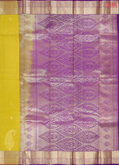 Olive Yellow Fancy Kanchipuram Silk Saree