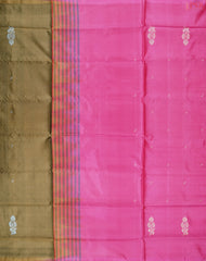 Olive Brown Vazhainaar Silk Saree