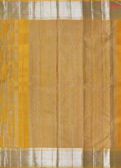 Amber Yellow Kanchipuram Silk Saree