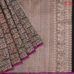 Black Kanchipuram Silk Saree