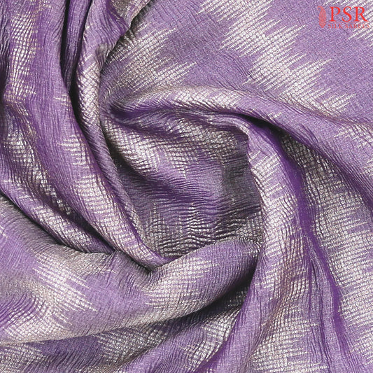 Purple Lavender Banaras Tissue Silk Saree