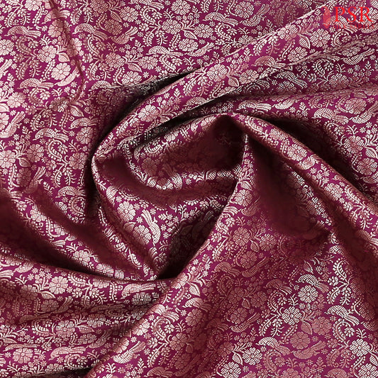 Burgundy Kanchipuram Silk Saree