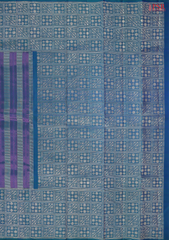 Teal And Purple Kanchipuram Silk Saree