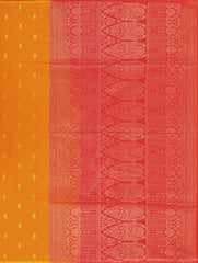 Marigold Saffron Silk Cotton Saree