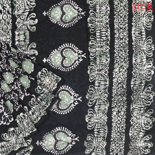 Black Silk Cotton Saree
