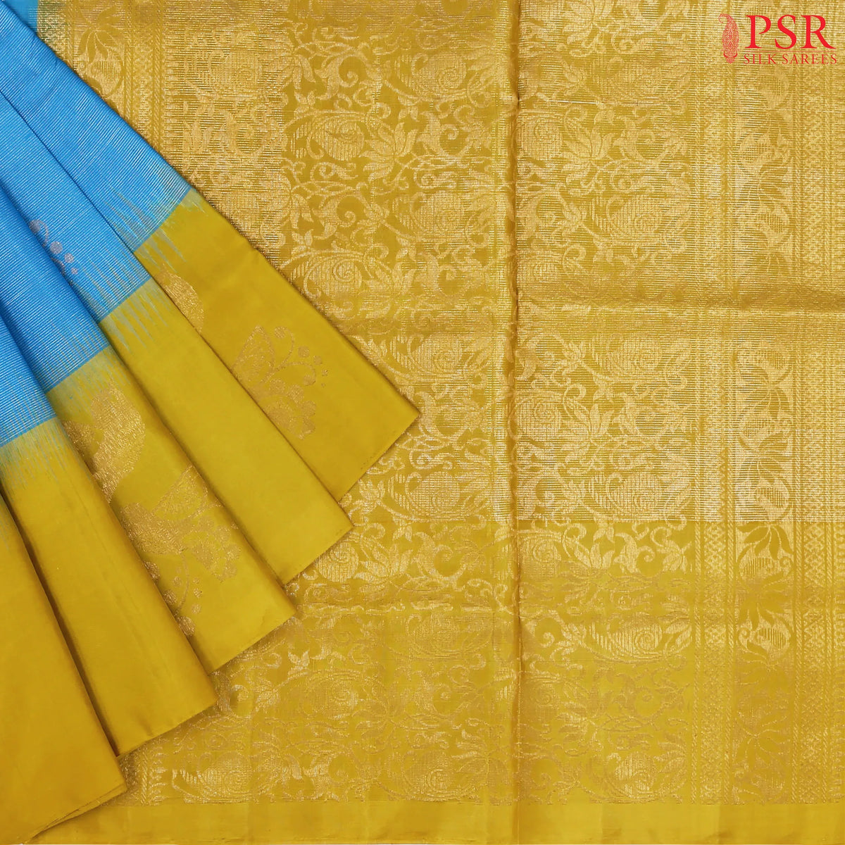 Bondi Blue Soft Silk Saree