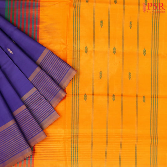 Berry Blue Vazhainaar Silk Saree