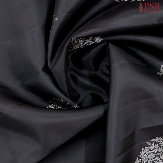 Black Kanchipuram Silk Saree