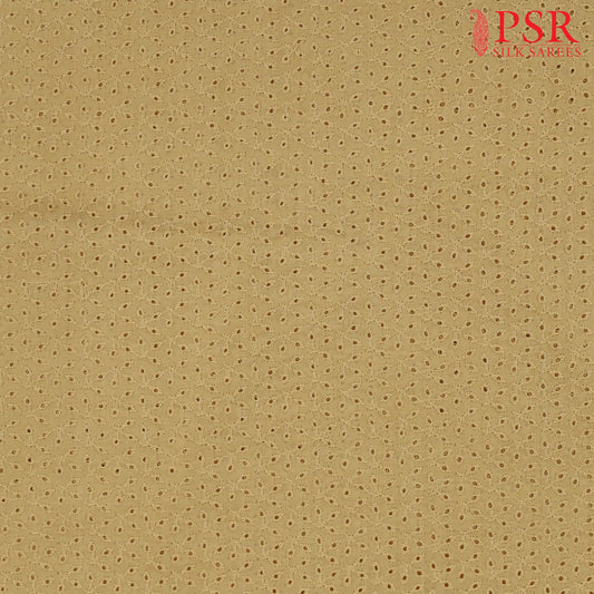 Biscotti Yellow Hacoba Embroidery Running Material