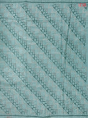 Mint Blue Semi Tussar Embroidery Saree