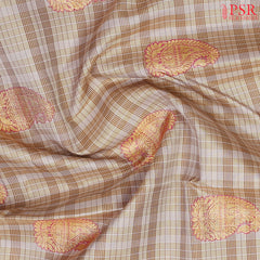 Malibu Beige Kanchipuram Silk Saree