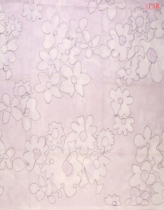 Pale Mauve Pink Silk Cotton Saree