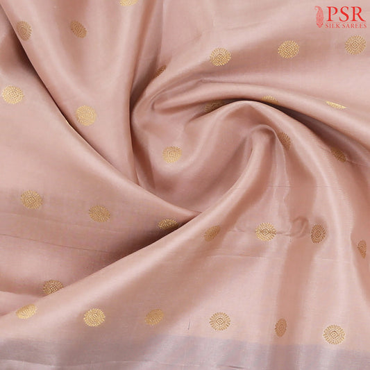 Peach Beige Gadwal Silk Saree