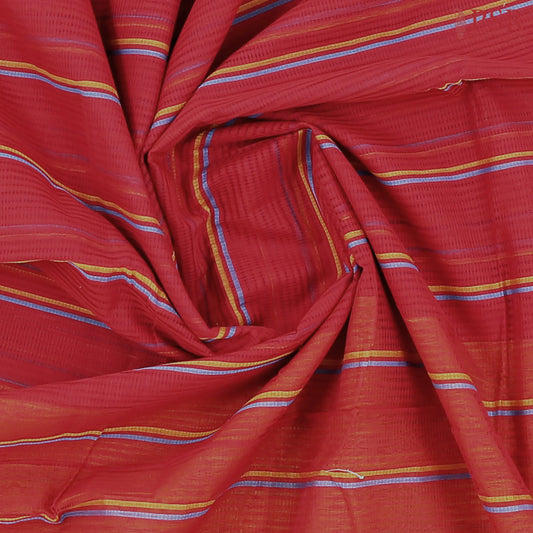 Red Mangalagiri Cotton Saree