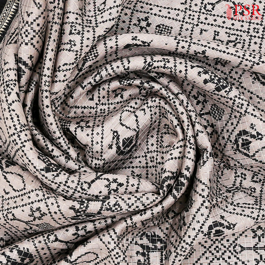 Pewter Cast Assam Saree