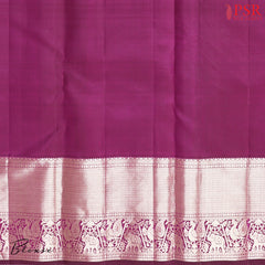 Burgundy Kanchipuram Silk Saree