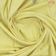 Lemon Yellow Byloom Cotton Saree