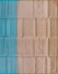 Pine Turquoise Soft Silk Saree