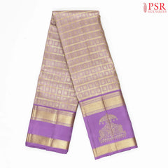 Light Mauve Pink Kanchipuram Silk Saree