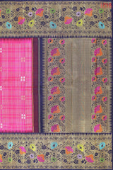 Raspberry Pink Kanchipuram Silk Saree