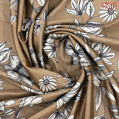 Tortilla Brown Semi Tussar Saree