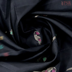 Black Pochampally Soft Silk Saree
