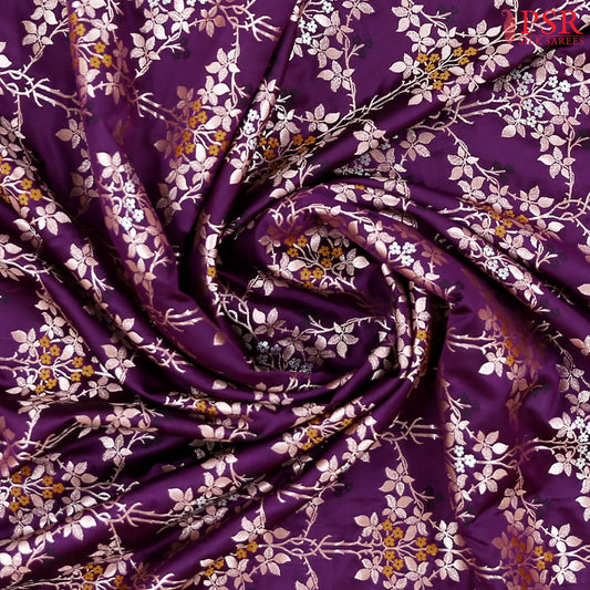 Byzantium Purple Banaras Art Silk Saree