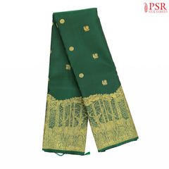 Dark Green Kanchipuram Silk Saree