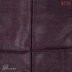 Old Beige & Dark Brown Kadhi Tussar Silk Saree