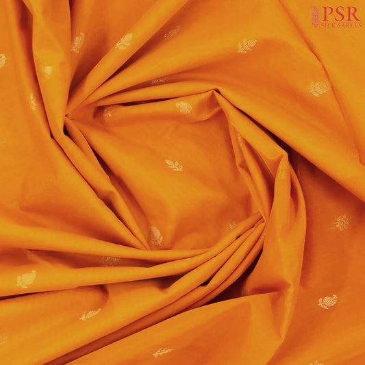 Marigold Saffron Silk Cotton Saree